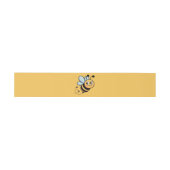 Child-Friendly Bee Mascot with Dotted Trail 招待状ベリーバンド (フラット)