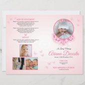 Child Funeral Program Template | Editable Memorial (正面)