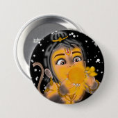 Child Hanuman Button 缶バッジ (正面&裏面)