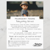 Child in Hat, Babysitter, Daycare, Nursery Advert チラシ (正面)