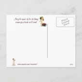 Child & Jack Russell Pink Poinsettia 2015カレンダー シーズンポストカード (裏面)