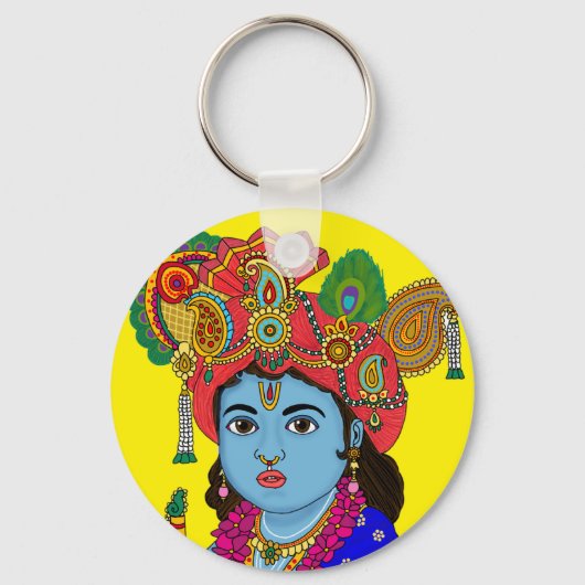 Child Krishna Keychain キーホルダー (正面)