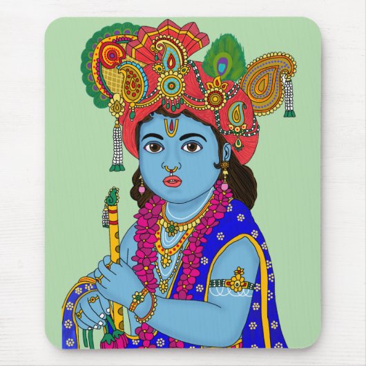 Child Krishna Mouse Pad マウスパッド (正面)