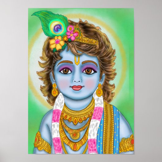 Child Krishna Poster ポスター (正面)