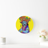 Child Krishna Wall Clock ラウンド壁時計 (ホーム)
