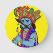 Child Krishna Wall Clock ラウンド壁時計 (正面)