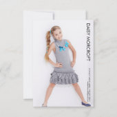 Child Model Comp Card Casting Photo Card カード (正面)