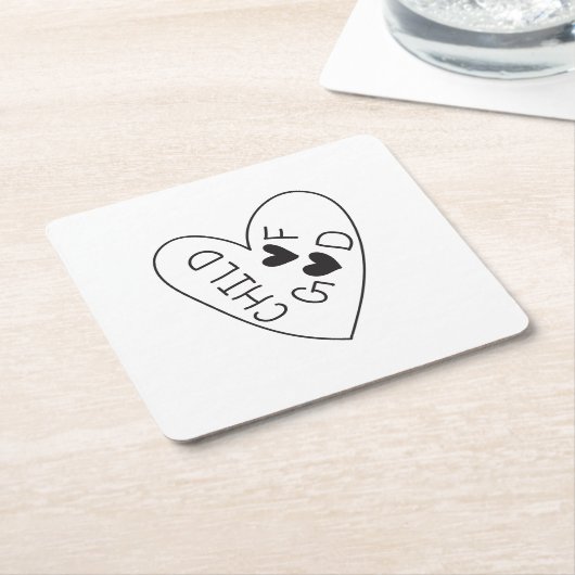 Child of God スクエアペーパーコースター (アングル)