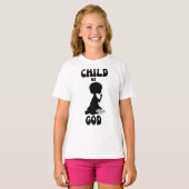 Child Of God Bible引用文ガールズ Tシャツ (正面フル)