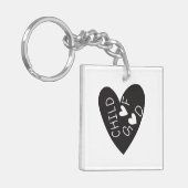 Child of God Black Heart キーホルダー (正面左)