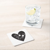 Child of God Black Heart スクエアペーパーコースター (インサイチュ)