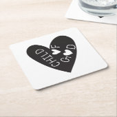 Child of God Black Heart スクエアペーパーコースター (アングル)