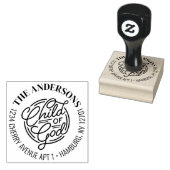 Child Of God Christian Bible Return Address ラバースタンプ (押印)