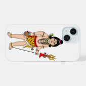 Child Shiva Phone Cover iPhone 15ケース (裏面横)