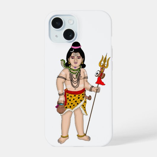 Child Shiva Phone Cover iPhone 15ケース (裏面)