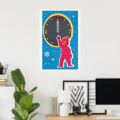 Child with Clock Matchbox Art Print, Russian ポスター (ホームオフィス)