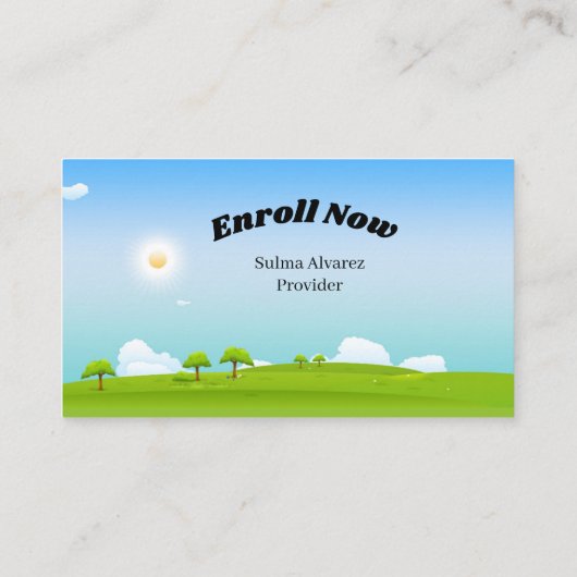 CHILDCARE 名刺 (裏面)