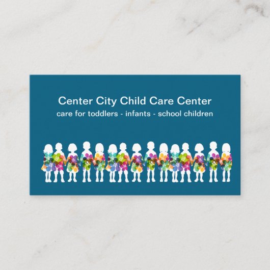 Childcare Center Theme Business Cards  名刺 (正面)