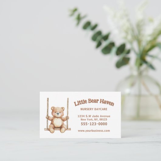 Childcare Daycare Babysitter Nanny Service 名刺 (スタンド正面)