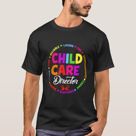 Childcare Director School Daycare Crew Provider Te Tシャツ (正面)