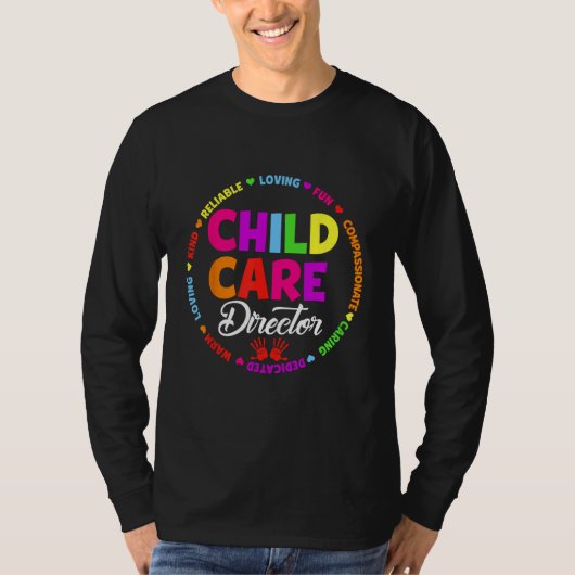 Childcare Director School Daycare Crew Provider Te Tシャツ (正面)