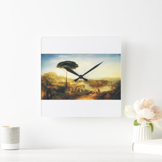 Childe Harold's Pilgrimage by Joseph Turner スクエア壁時計 (ホーム)