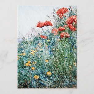 Childe Hassam -ケシ、アップルドア 招待状