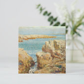 Childe Hassam -海岸の風景、浅瀬の島 シーズンカード (スタンド正面)