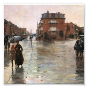 Childe Hassam - Raynoy Day (ボストン) フォトプリント