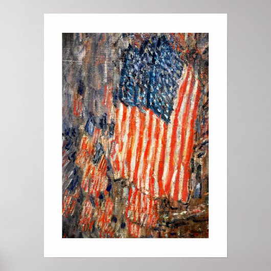 Childe Hasssamによるウォルドルフの旗。ファインアート ポスター (正面)