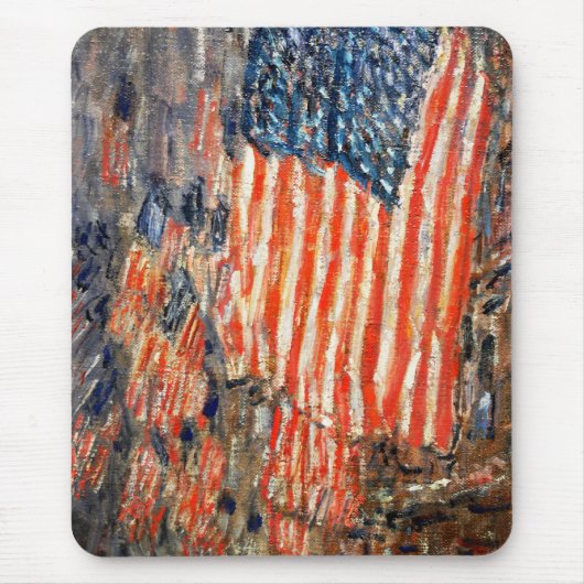 Childe Hasssamによるウォルドルフの旗。ファインアート マウスパッド (正面)