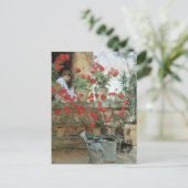 Childe Hasssamによるジェラニウム、ヴィンテージ印象主義 ポストカード (スタンド正面)