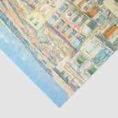 Childe Hasssamによる南フランスの都市の眺め 薄葉紙 (詳細)