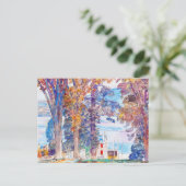 Childe Hasssamによる木と水 ポストカード (スタンド正面)