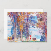 Childe Hasssamによる木と水 ポストカード (正面/裏面)