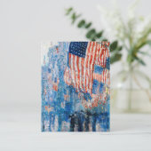 Childe Hasssamによる「雨の中の大通り」 ポストカード (スタンド正面)