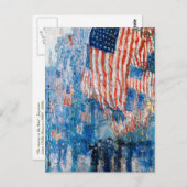 Childe Hasssamによる「雨の中の大通り」 ポストカード (正面/裏面)