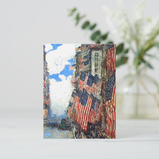 Childe Hasssamによる「7月4日」 ポストカード (スタンド正面)