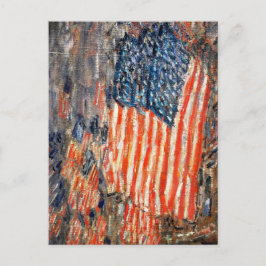 Childe Hasssam著「Flags on the Waldlf」 ポストカード