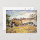 Childe Hasssam – イリノイ州オークパークトラムの終点 ポストカード (正面/裏面)