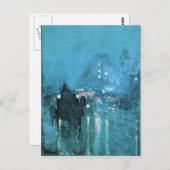 Childe Hasssam – ノクターン鉄道交差点シカゴ ポストカード (正面/裏面)