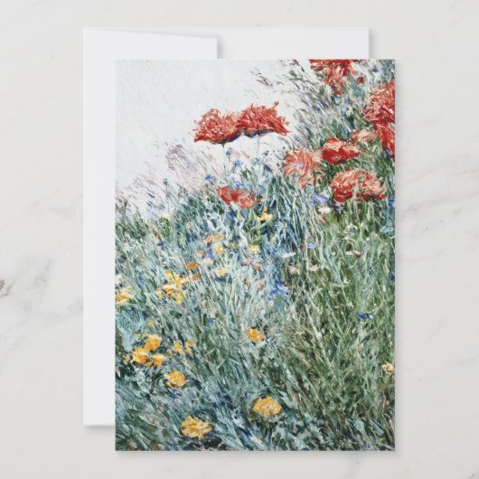 Childe Hasssam – ポピー、アップルドア サンキューカード (正面)