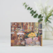 Childe Hasssam – 花の部屋 ポストカード (スタンド正面)