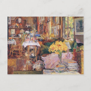 Childe Hasssam – 花の部屋 ポストカード