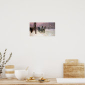 Childe Hasssam - 2つの客室を持つ通りシーン ポスター (キッチン)