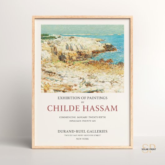Childe Hasssam A北東ヘッドランドコースタルランド ポスター