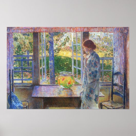 Childe Hasssam - The Goldfish Window ポスター (正面)