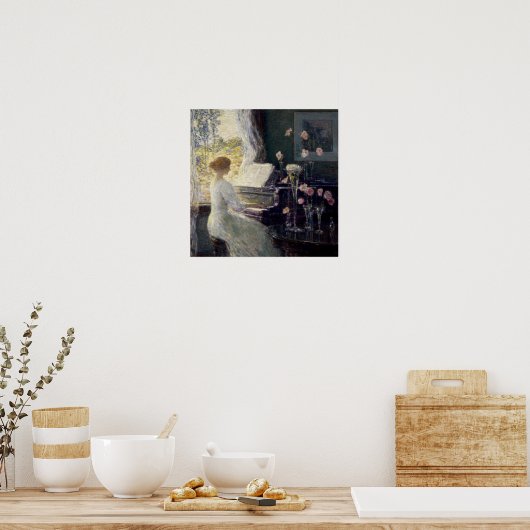 Childe Hasssam - The Sonata ポスター (キッチン)