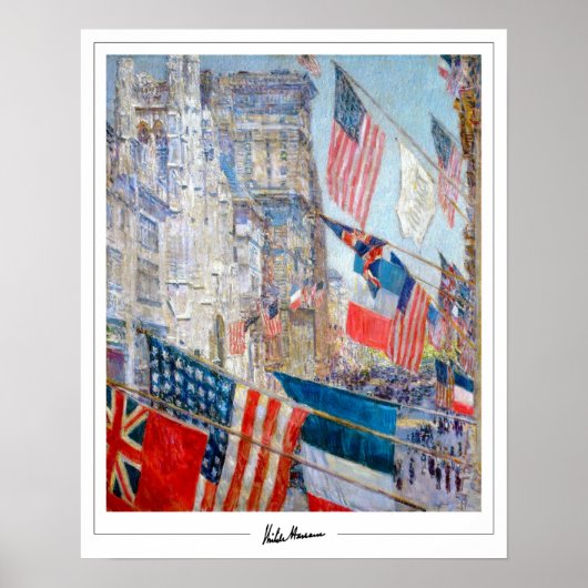 Childe Hasssam Zeding Art Poster #425-2 ポスター (正面)