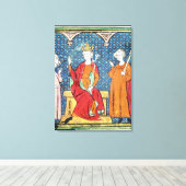 Childeric II、Merovingian King of Austrasia キャンバスプリント (インサイチュ (ウッドフロア))